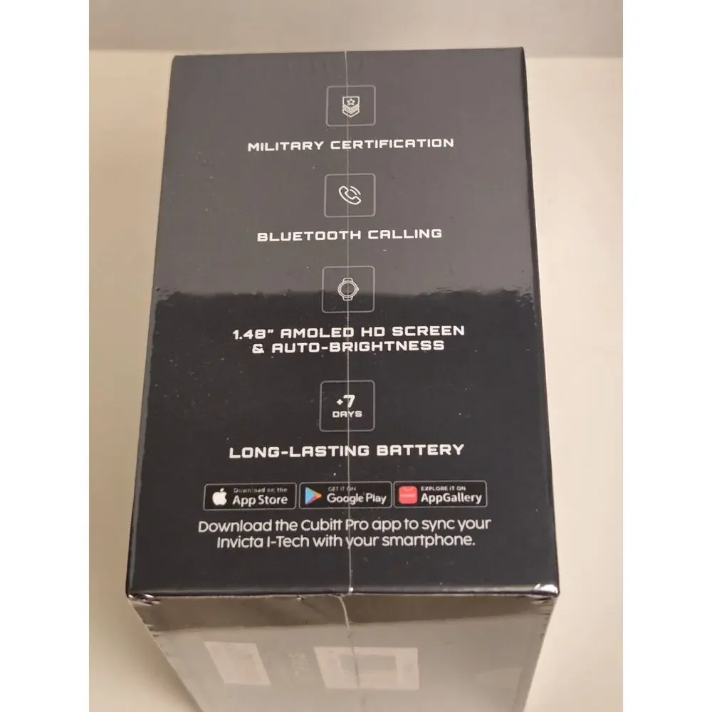 Invicta I Tech ITECH 009 Smartwatch 53mm GPS AMOLED Bluetooth Black New Sealed